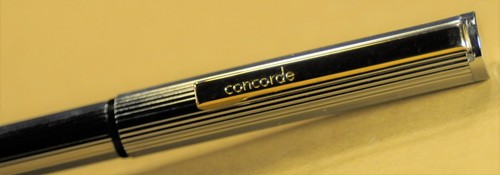 SENATOR Concorde 500 Chrome strped> c.1991's Ballpoint&Fountain pens Sets. - Picture 18 of 18