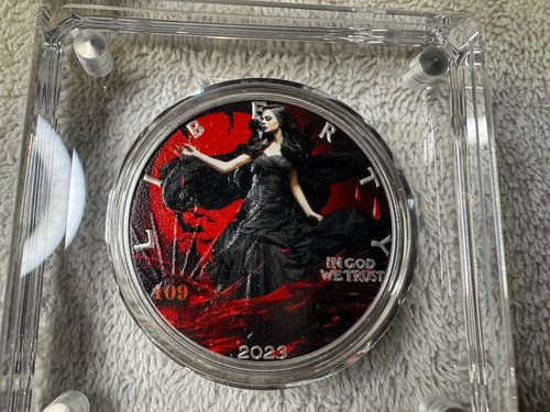 1 oz Silver Eagle Halloween 2023 Limited Numbered Edition. Number 109 (holder) - Picture 6 of 7