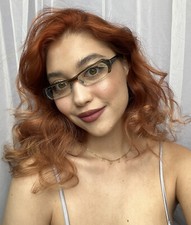 Vintage ALAIN MIKLI A360474 52mm Havana Semi-Rimless Women s Eyeglasses Frame