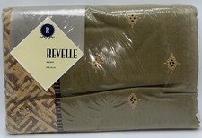 Revelle Sari King Size Bed Skirt Combed Cotton Sateen Green Multicolor