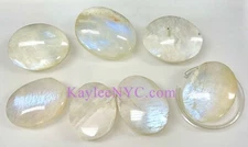 Wholesale Lot 1 Lb Natural Moonstone Palm Stone Crystal Healing