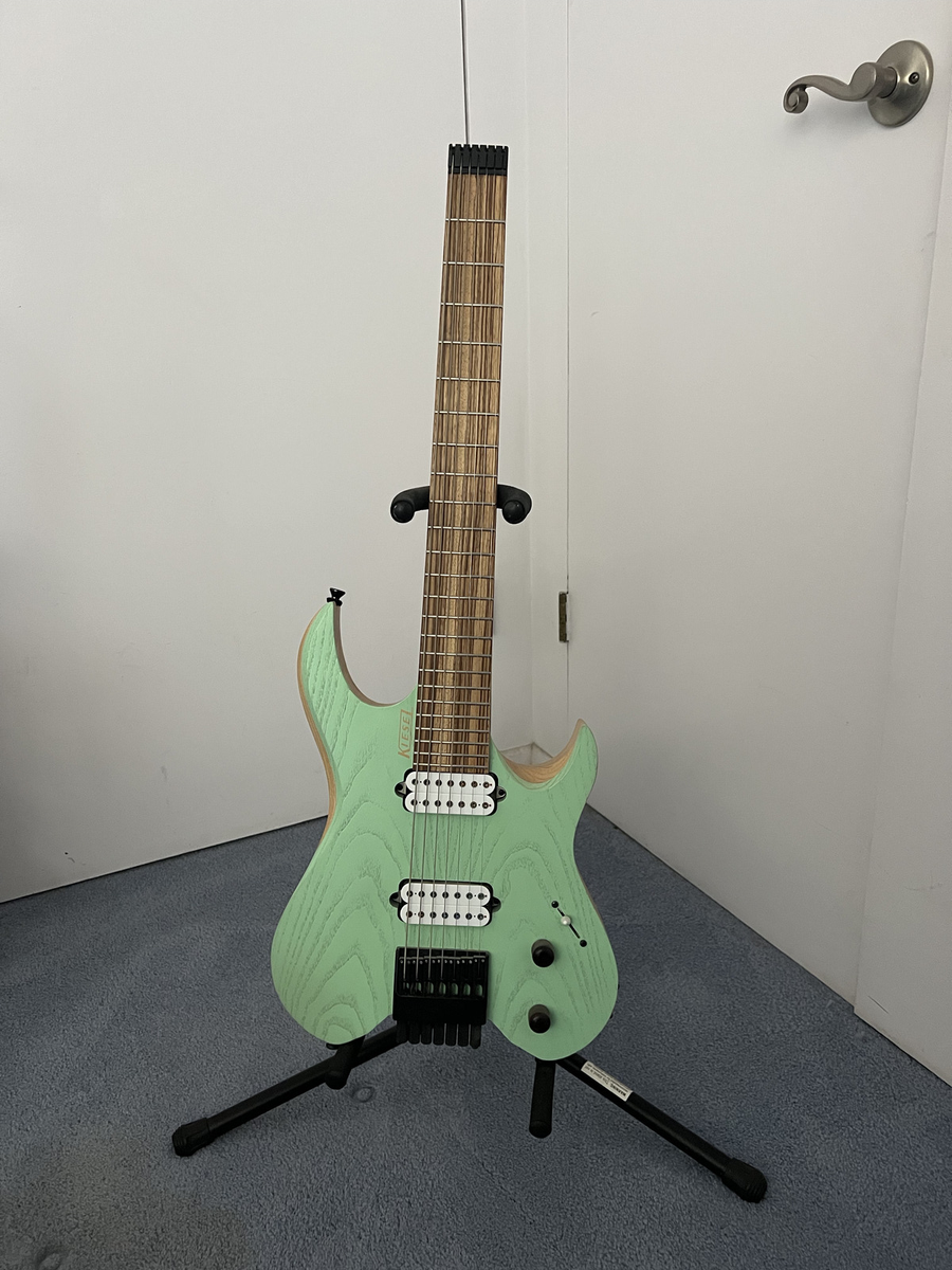 【美品】KIESEL 7弦ギター Kiesel Vader 7 String surf green bareknuckle aftermaths rawtone