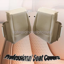 2 Pcs For Dodge Ram 1500 2009-12 Driver Passenger Bottom Leather Seat Cover