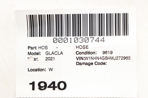 2021 -2025 MERCEDES GLA250 H247 2.0L RADIATOR RIGHT WATER COOLANT LOWER HOSE OEM - Imagen 9 de 9