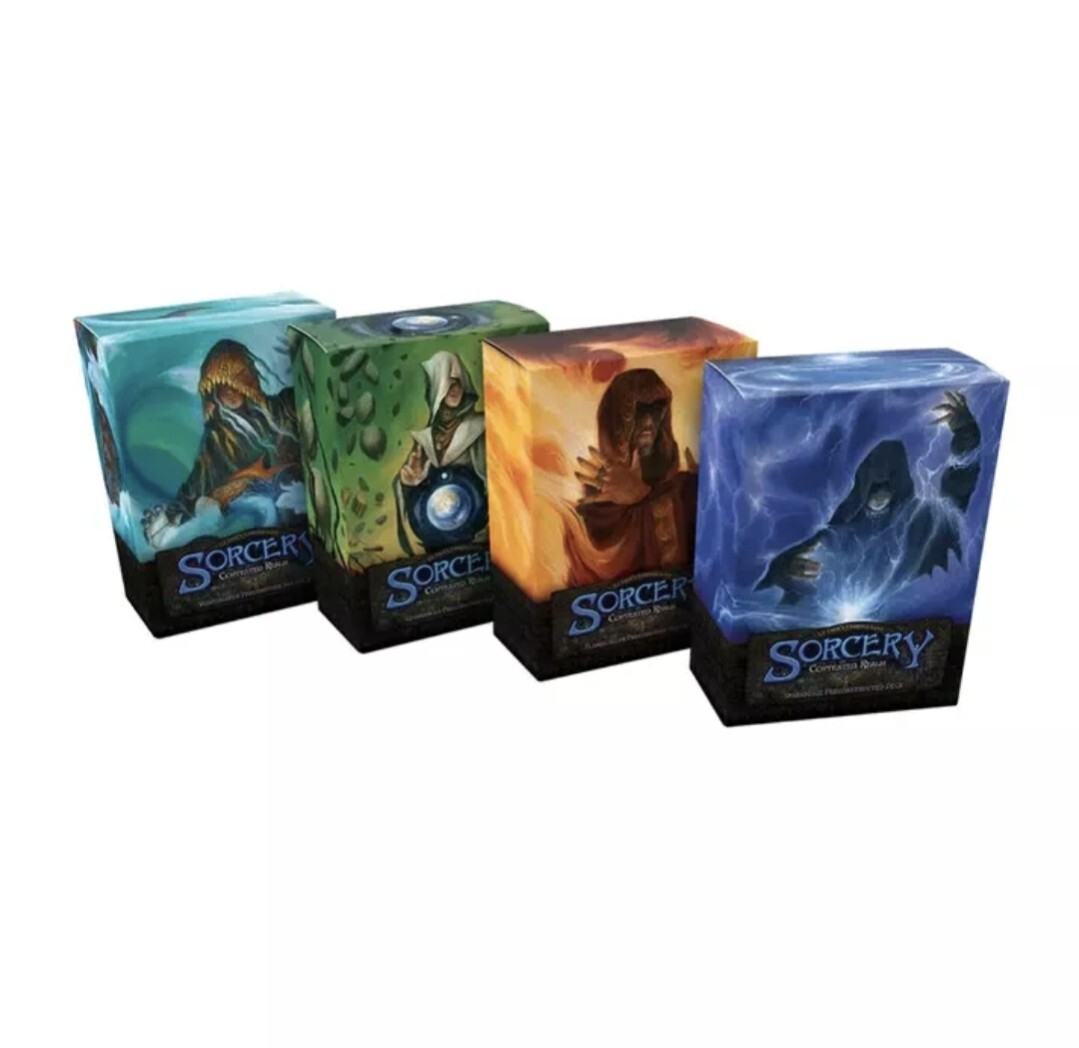 Wood Collectible Boxes, Jars & Tins SORCERY Contested Realm BETA Booster Box  + Preconstructed Deck - English Edition, Ready To Ship