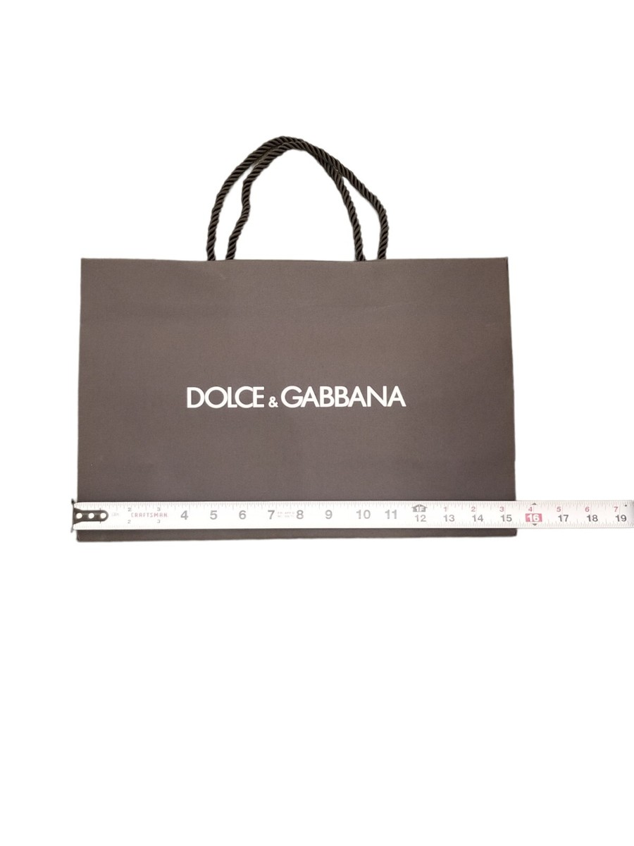 NEW Dolce & Gabbana Paper Gift Bag 15.5 X 10 X 5.5 Authentic