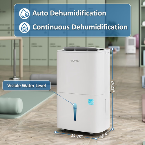 150 Pints Energy Star Dehumidifier with Pump for Spaces up to 7,000 Sq. Ft at Co - Picture 7 of 9