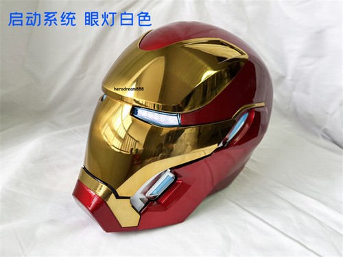 2024 Iron Man MK50 Helmet Wearable ABS Gold Mask 1:1 Cosplay Light Prop US Stock - Picture 4 of 17