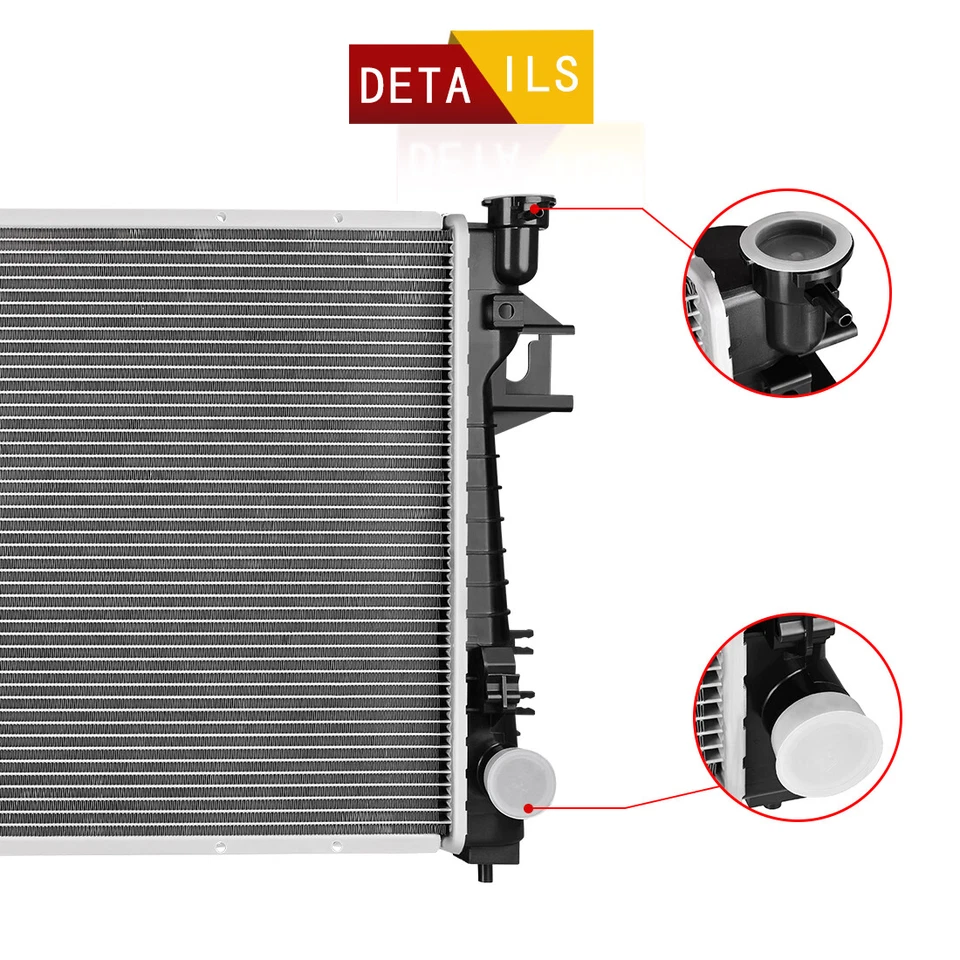 Radiador 2813 para Dodge Ram 1500 3500 Laramie Sport SLT TRX4 V8 2004-2008 5,7 L Foto 3 de 4