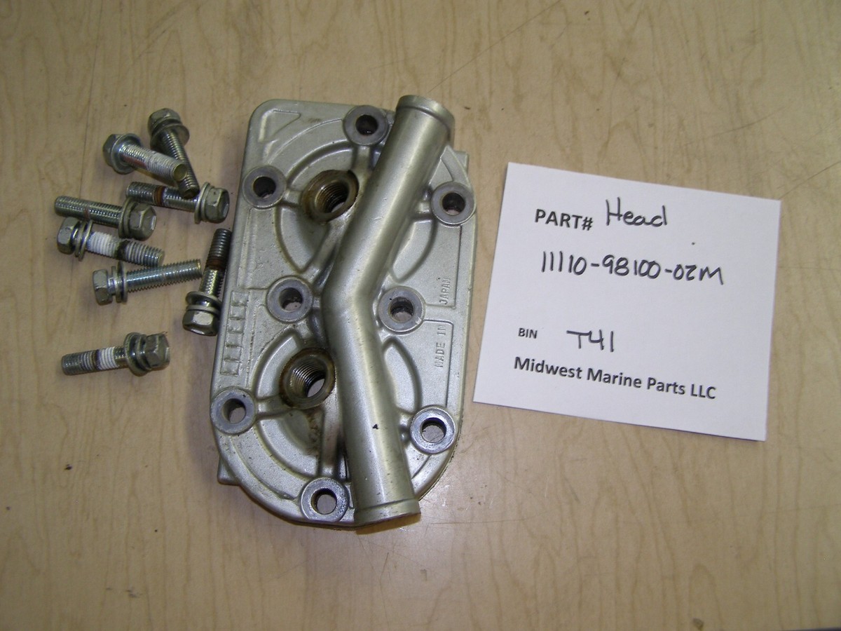 11110-98100-02M Suzuki DT8 0801 430243 Cylinder Head T41 | eBay 11110-98100-02M Suzuki DT8 0801 430243 Cylinder Head T41 | eBay