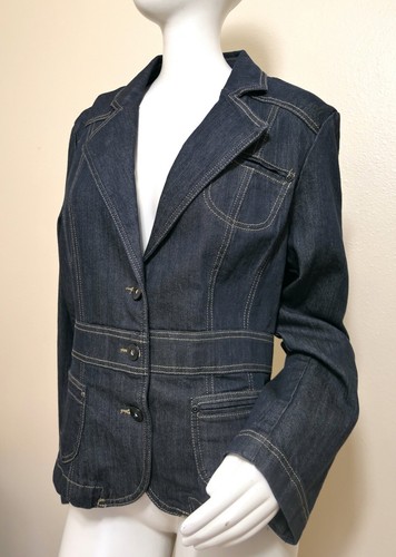 Nice Riders Copper XL Three Button Lapel Denim Jean Jacket - Picture 3 of 4