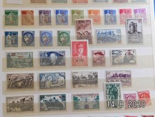 France Année  1941 70 timbres du 470 au 537 Neuf sans Charnière Luxe