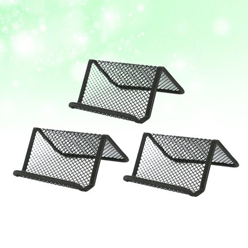 3 Stück tragbares Eisennetz Name Cardcase Business Holder Name Organizer - 第 7/12 張圖片