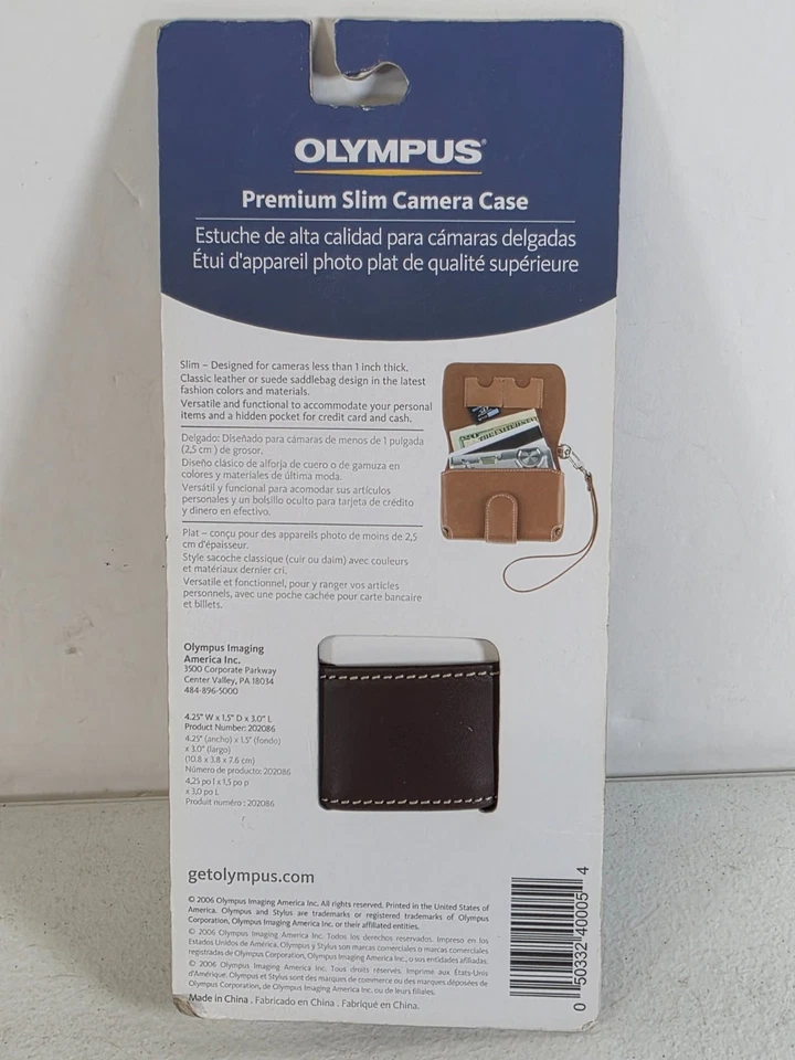 Funda delgada Olympus Premium para cámara digital marrón 202286 Foto 3 de 4