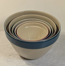 VINTAGE OVER AND BACK INC INDOOR OUTFITTERS NESTING MIXING BOWLS PORTUGAL