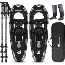 Schneeschuhe mit Steighilfe Allround 4 IN 1 für Damen und Herren mit Wanderst...