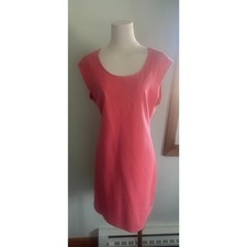 Nine West Coral Scoop-Neck Sheath Dress Large