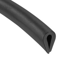 10 Feet Length Edge Trim U Seal for Hatches Fits 3/64"- 5/64" Edge Black Rubber