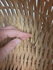 Vintage Extra Large  Antique Primitive Egg Gathering Buttocks Basket See Picture — photo 10