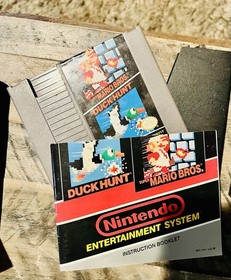 Nintendo NES Super Mario Bros, Duck Hunt, Dr Mario, Galaga, World Runner 3D