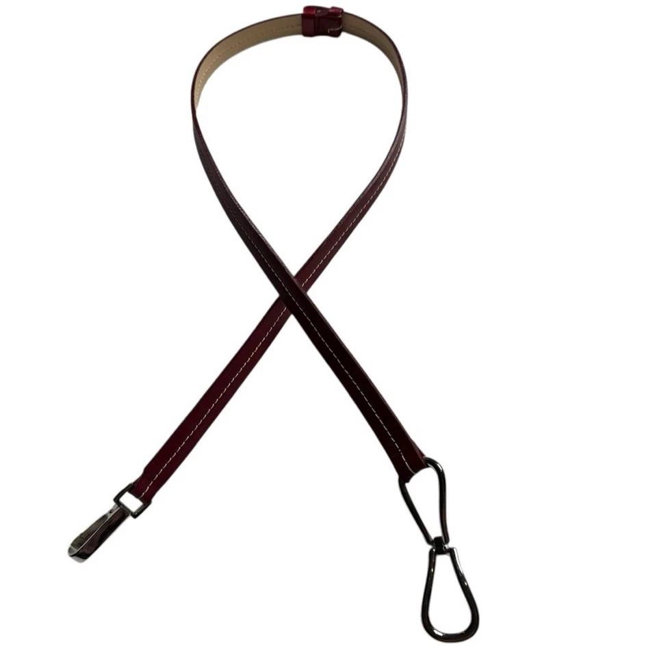 Cinturón Landes Canada Cuero Genuino Cierre de Cadena Hebilla Mujer Talla Única Minimalista Foto 4 de 4