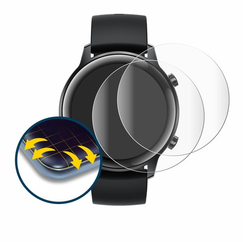 Full-Cover Schutz Folie für Honor Watch Magic 2 (42 mm) 3D Curved Edge 2x - Zdjęcie 2 z 7