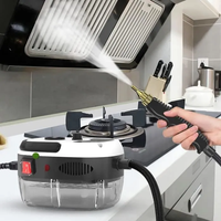 Tragbarer Dampfreiniger 2500W Hochdruck KüChe Bad Schwarz