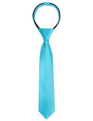Boys Solid Color Vorgebundene 2,4 '' Reißverschluss Skinny Krawatte, Türkisch
