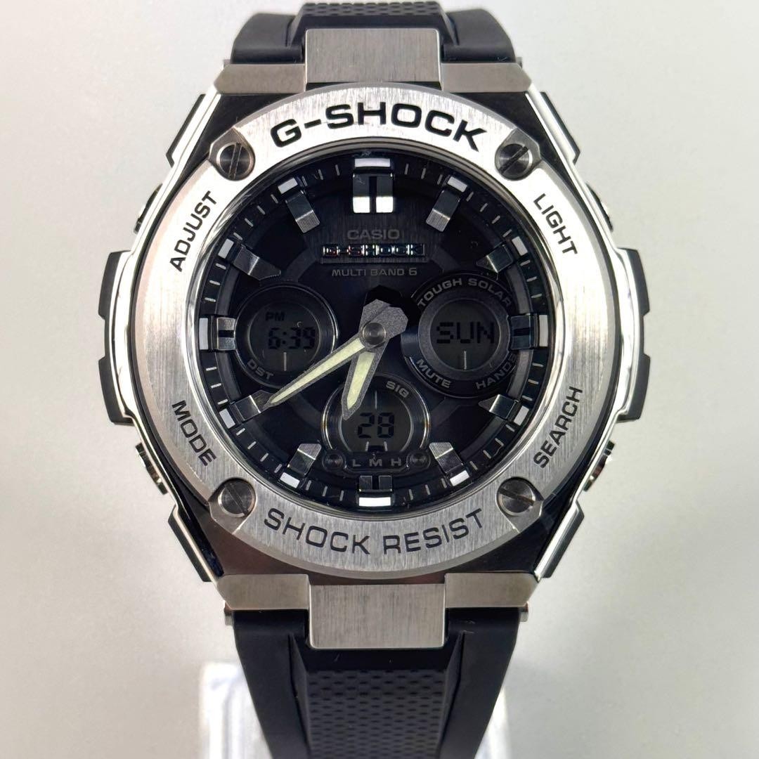 Casio G Shock GST W310 1AJF G Steel Solar Watch Unisex 46mm