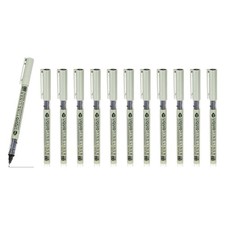 Fineliner Pens, 12 Pcs Black 04 0.4mm Fineliner Marker Waterproof Ink Pen