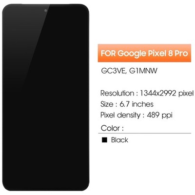 Google Pixel 8 Pro 6.7'' Screen Replacement with Repair Tools