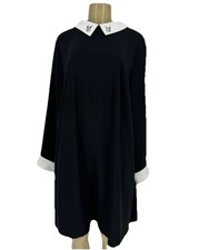 Victoria Beckham Plus Size 2X  Shift Dress Bunny Mod Retro Minimalist Goth P25