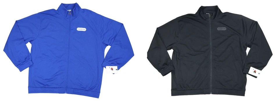 Jaqueta masculina Champion Attack zíper frontal malha leve corta-vento atlética nova com etiquetas