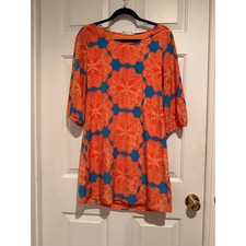 155. Teach Love California bold print boho dress Small