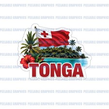 Tonga Vinyl Decal Sticker Travel Country Souvenir Flag B