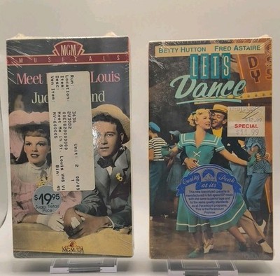 Meet Me In St. Louis (Judy Garland) Let's Dance (Betty Hutton) Brand New Vhs