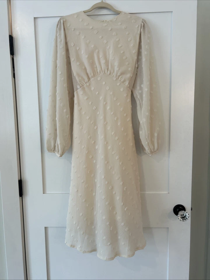 Chicwish хлопок конфеты чистый Midi платье кремовый женщин XS событие причудливый фея - Изображение 2 из 4