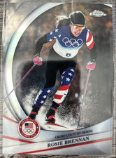 2026 Topps Chrome Olympics Rosie Brennan - USA Skiing #134 Refractor