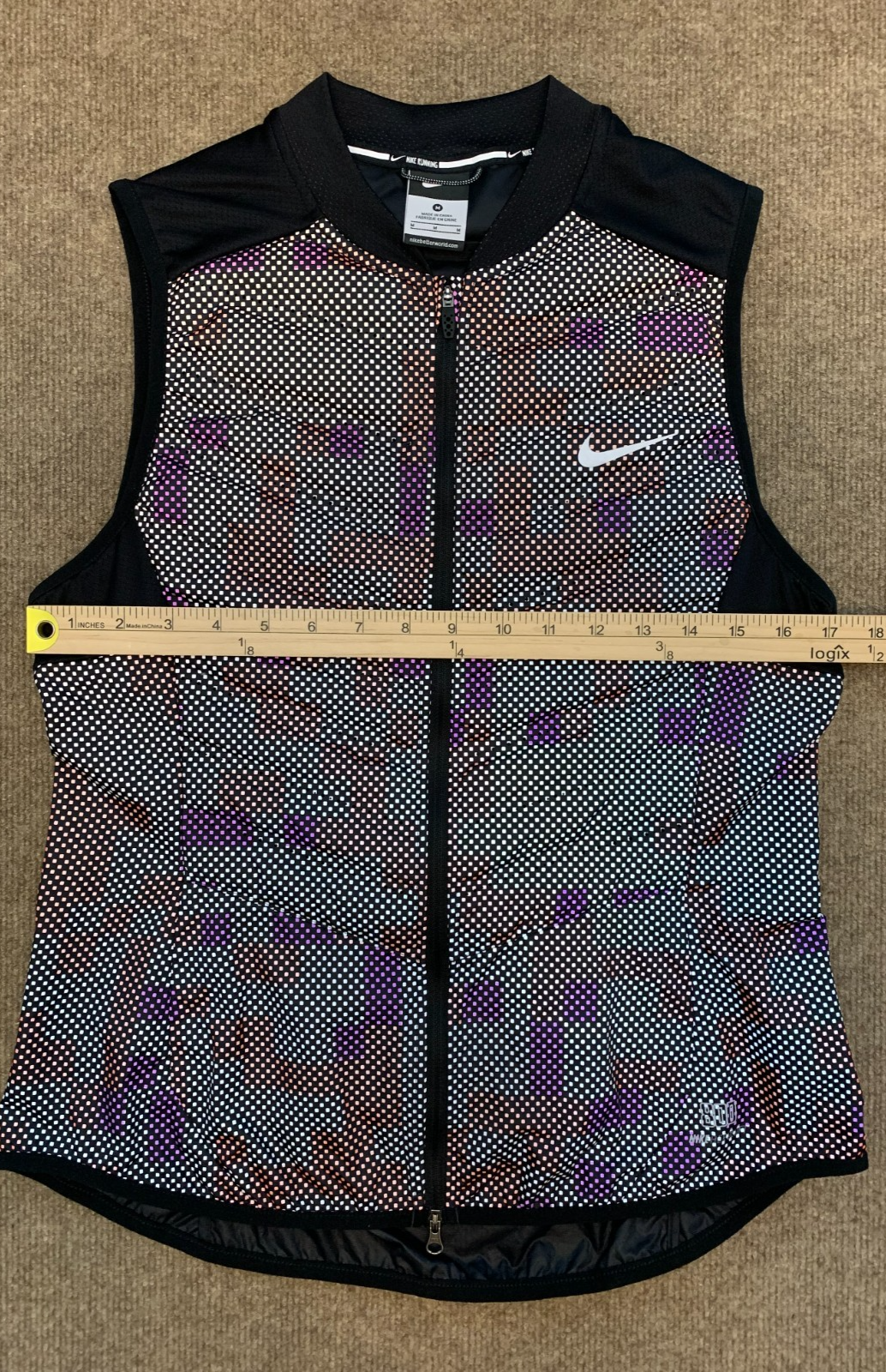 SACAI X NIKE Gilet Nike donna M Aeroloft flash corsa escursionismo riflettente 800 piumino d'oca zip