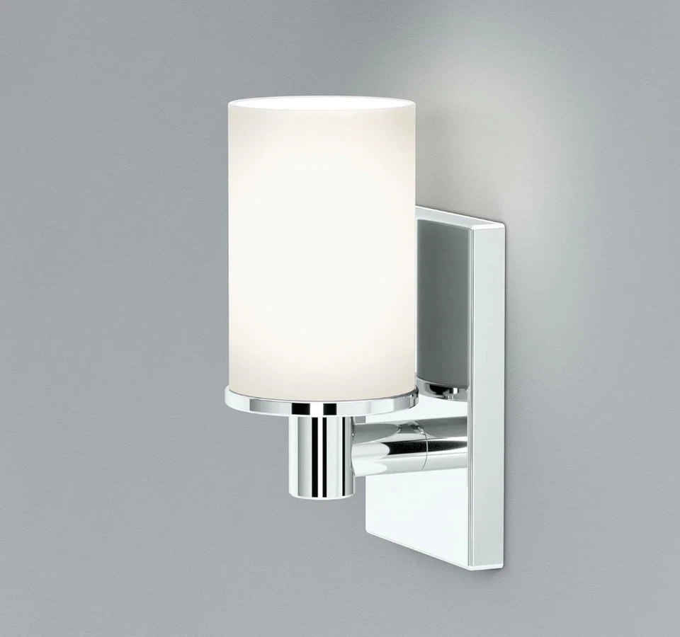 Arandela moderna fazenda única cromada 8,70" A X 4,50" com luz única fosco... - Imagem 4 de 4