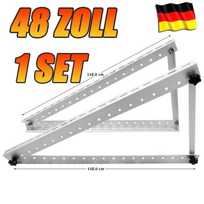 2x PV Halterung 118cm Solarpanel Solarmodul Aufständerung Photovoltaik Flachdach