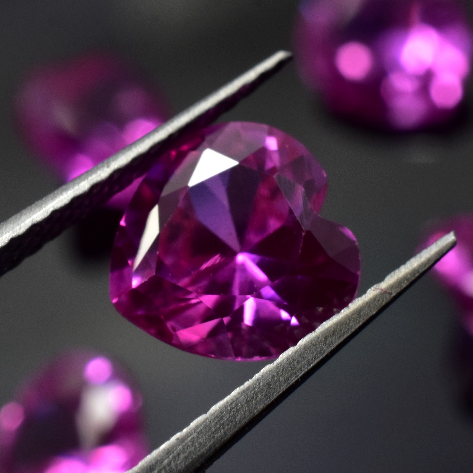 CERTIFIED Heart Cut Natural Red Ruby From Mozambique Precious Loose Gems 150 Pcs