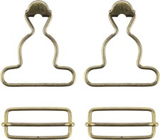 2 Pairs Overall Buckles Clips Replacement Dungaree Buckle Clips for Rompers Bib