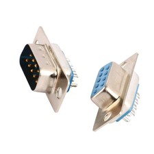 Solder Type D-SUB 9 Pins DB9 Male Female Connector 2 in 1