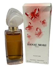 HANAE MORI PINK BUTTERFLY 1.0 FL oz / 30 ML PARFUM Spray In Damage Box As Shown