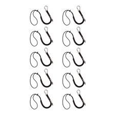 10 Pack Locking Screw Gate Aluminum Carabiner Tool Lanyard 15Lbs Capacity