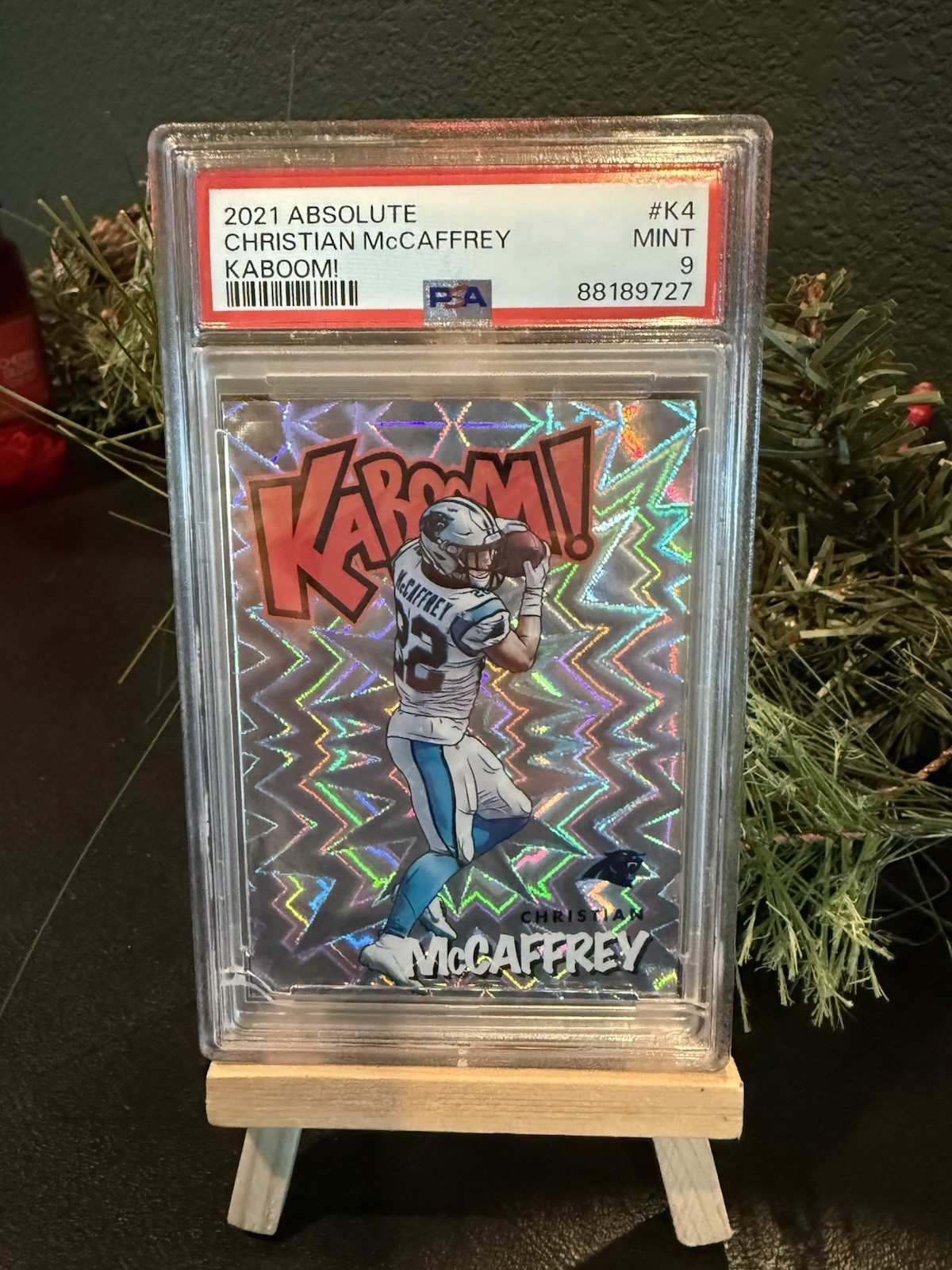 2021 Panini Absolute - Kaboom! Christian McCaffrey #K4 PSA 9