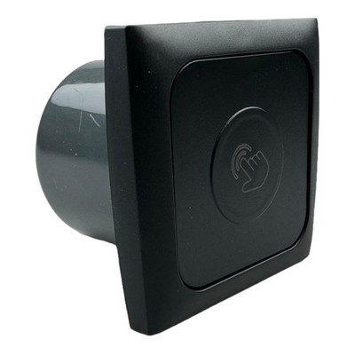C-Line Touch Dimmer mit Abdeckrahmen und Isodose schwarz