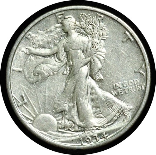 1934-S Walking Liberty Half Dollar XF/AU