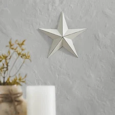 Metal Star Distressed Creme 8x8 VHC Brands